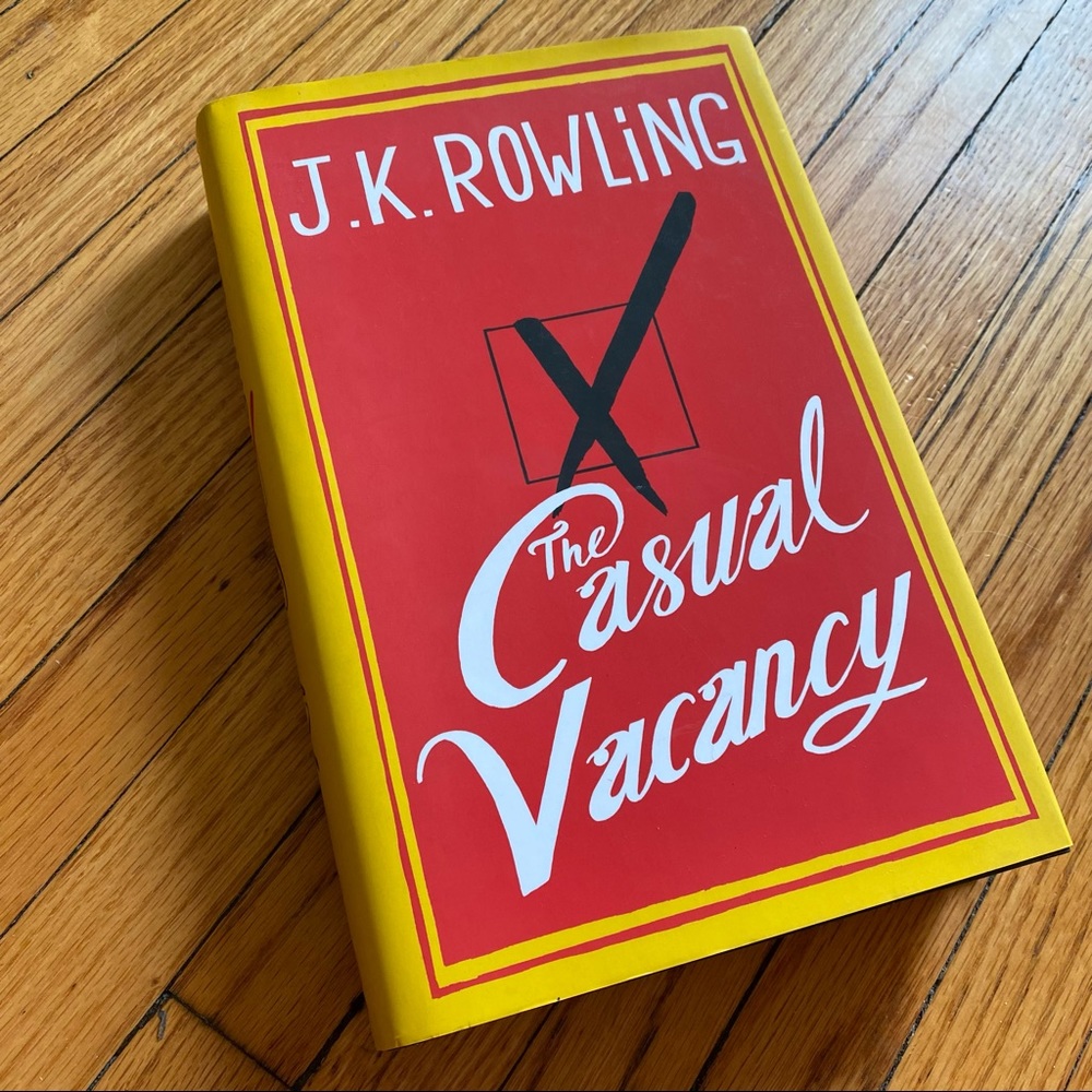 Hardcover “Casual Vacancy” J. K. Rowling, Fiction Bestseller, Book Club